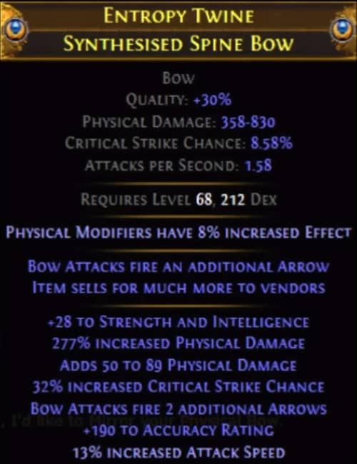 PoE Items 3.18 Sentinel League Top 5 Mirrored Items